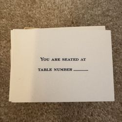 Crane Paper Table Cards With Envelopes - Set Of 50