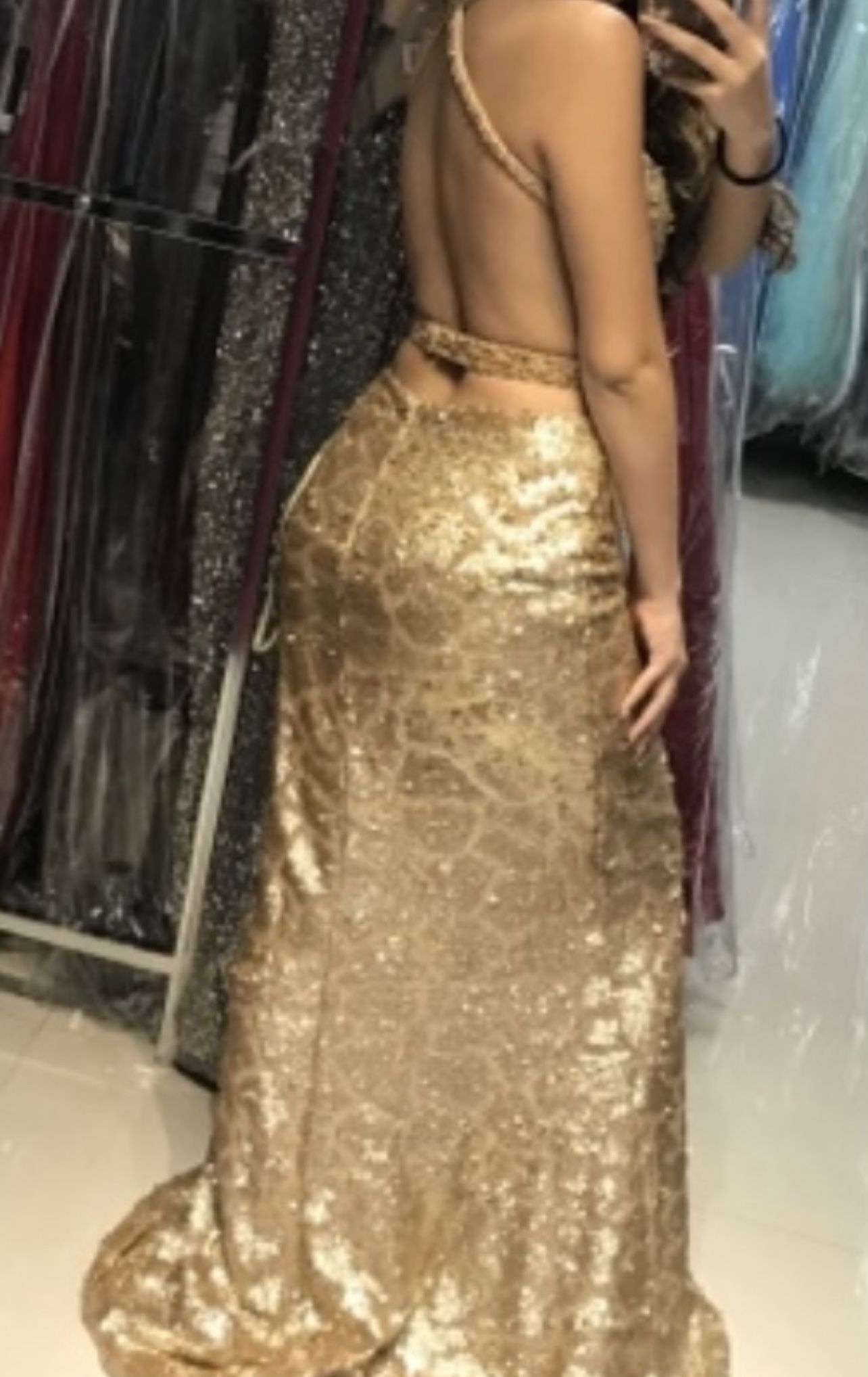 Gold dress 