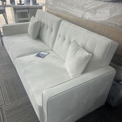 2Pcs So Fun, Loveseat, White Color, And Good Condition