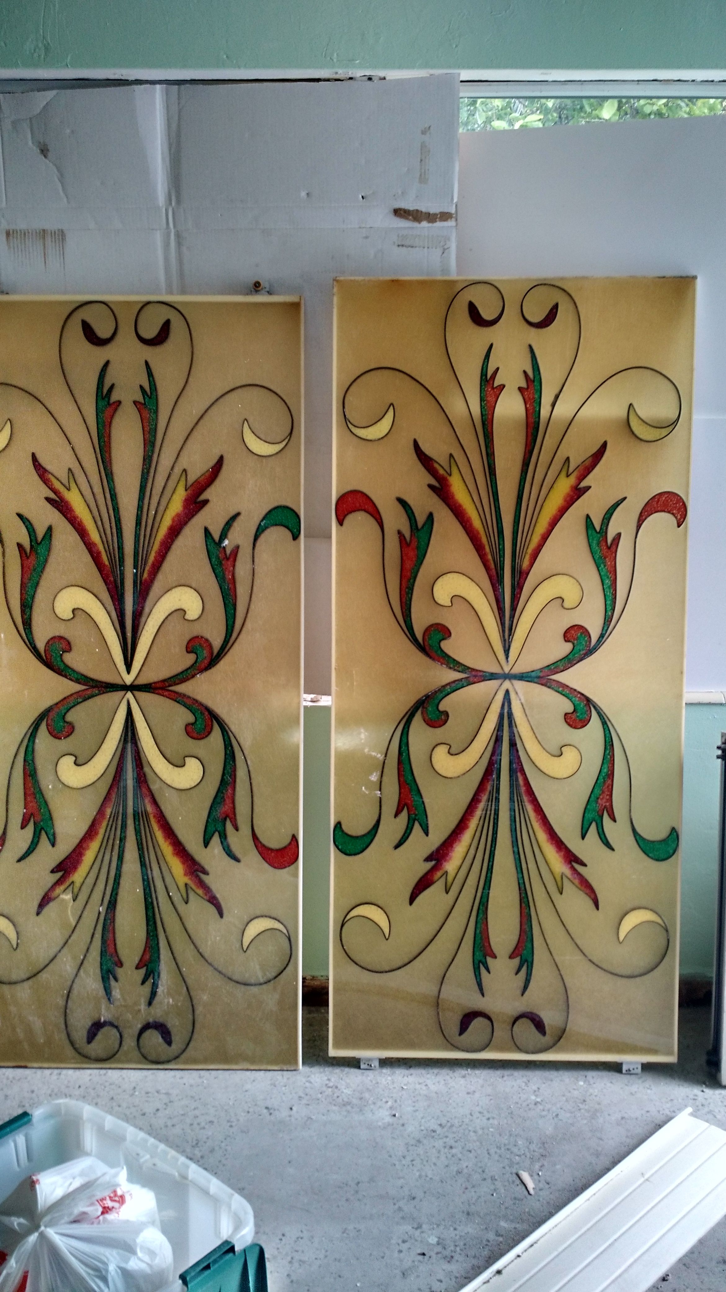 Mid Century Modern Fiberglass Shower Doors