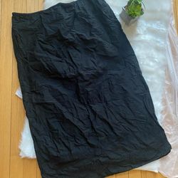Venezia Black Midi Pencil Skirt for Work Size 14