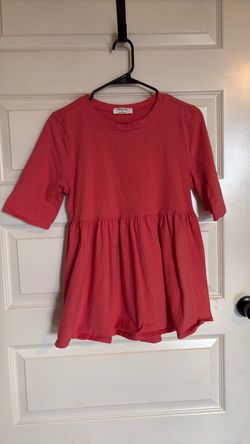 Zenana Coral Peplum Top
