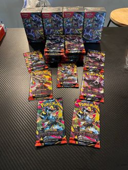 Lot of pitch black pokemon trading cards
