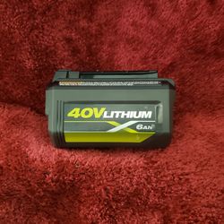Ryobi 40-Volt Lithium-Ion 6.0 Ah High Capacity Battery Pack OP40603
