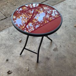 Red Side Table 