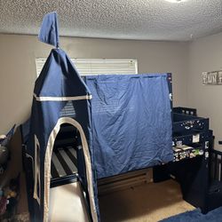 Loft Bed With Slide, Storage, And Stairs! Originally Was 800$