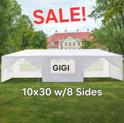10x30 wedding party tent outdoor canopy tent with 8 side walls white FOR S@LE