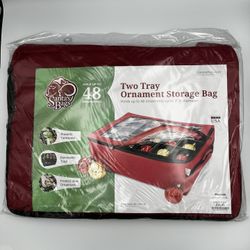 Two Tray Christmas Ornament Storage Bag