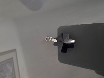 Safiro pendiente de plata