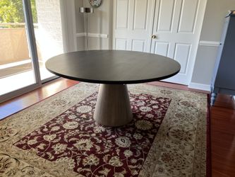 Fairfield Everett 60" Round Dining Table — Solid Wood, Like New