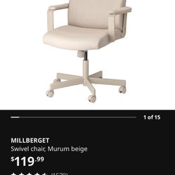 IKEA Office Chair Beige Perfect Condition 