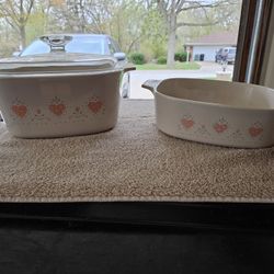 Vintage Forever In Your Hearts 3 Liter Casserole W Lid. See Notes