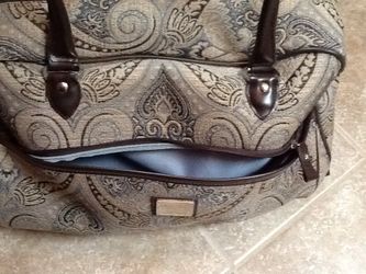 Liz claiborne rolling engraved duffel bag
