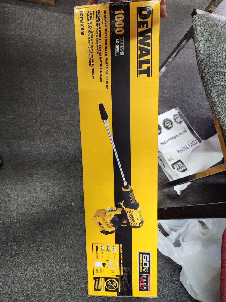 Dewalt Flexvolt 60v 1000psi Cordless Power Cleaner