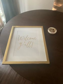 Wall Art Gold Framed
