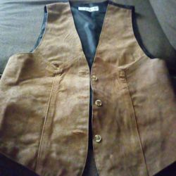 Leather Vest Adult Small