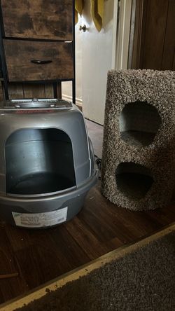 Litter box and cat bed