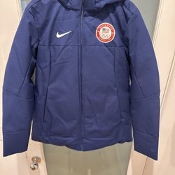 Nike Team USA. LA Olympics 2028 Hooded Down Puffer Parka Jacket