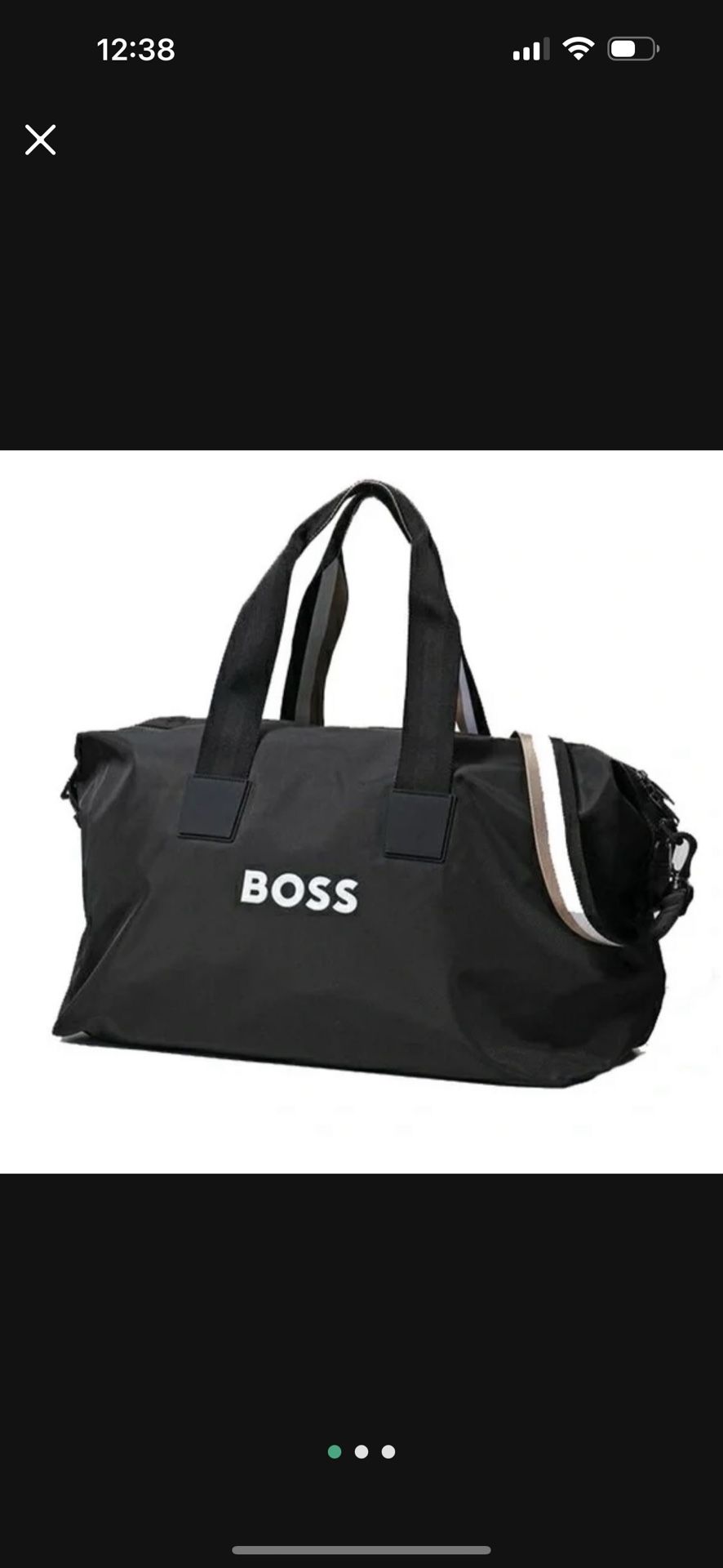 New— Men’s Boss Weekender , 22.8 L X 12.5 W