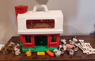 Vintage Fisher Price Barn with Animals