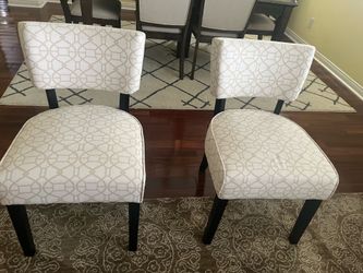 Two accent chairs