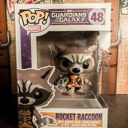 Funko Pop Guardians Of The Galaxy Rocket Raccoon Bobble Head #48