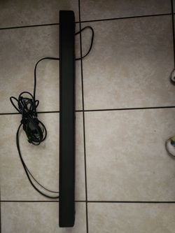 Black TV Soundbar with Cable