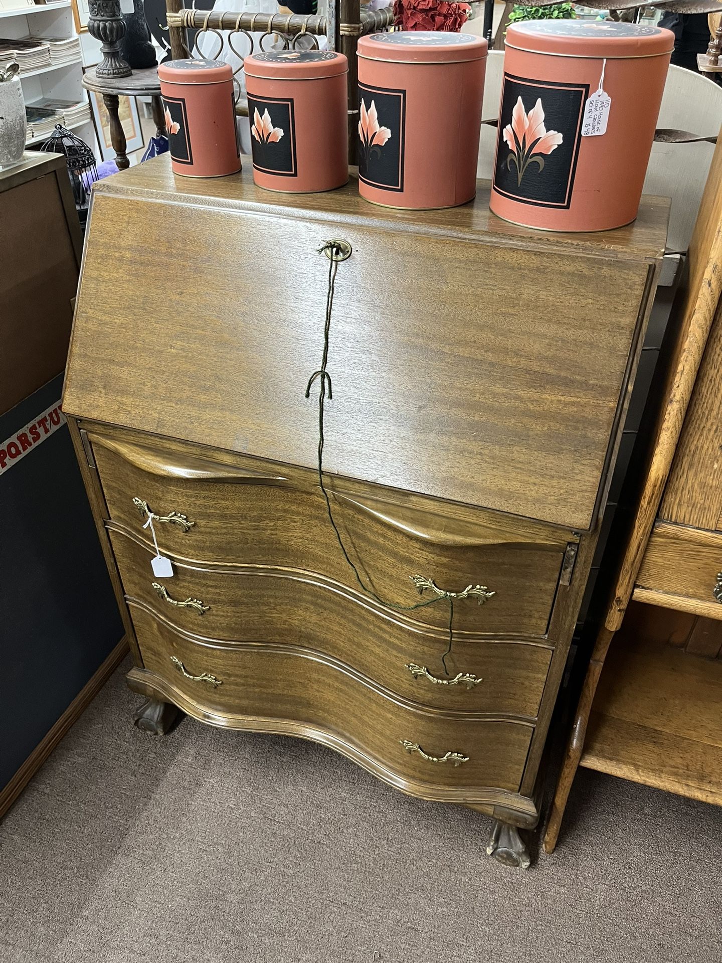 Antique Secretary Desk Dresser