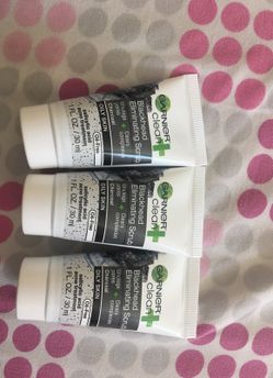 Garnier trial size scrub , 0.5$ each