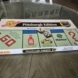 1996 PITTSBURGH EDITION  Monopoly Game Board