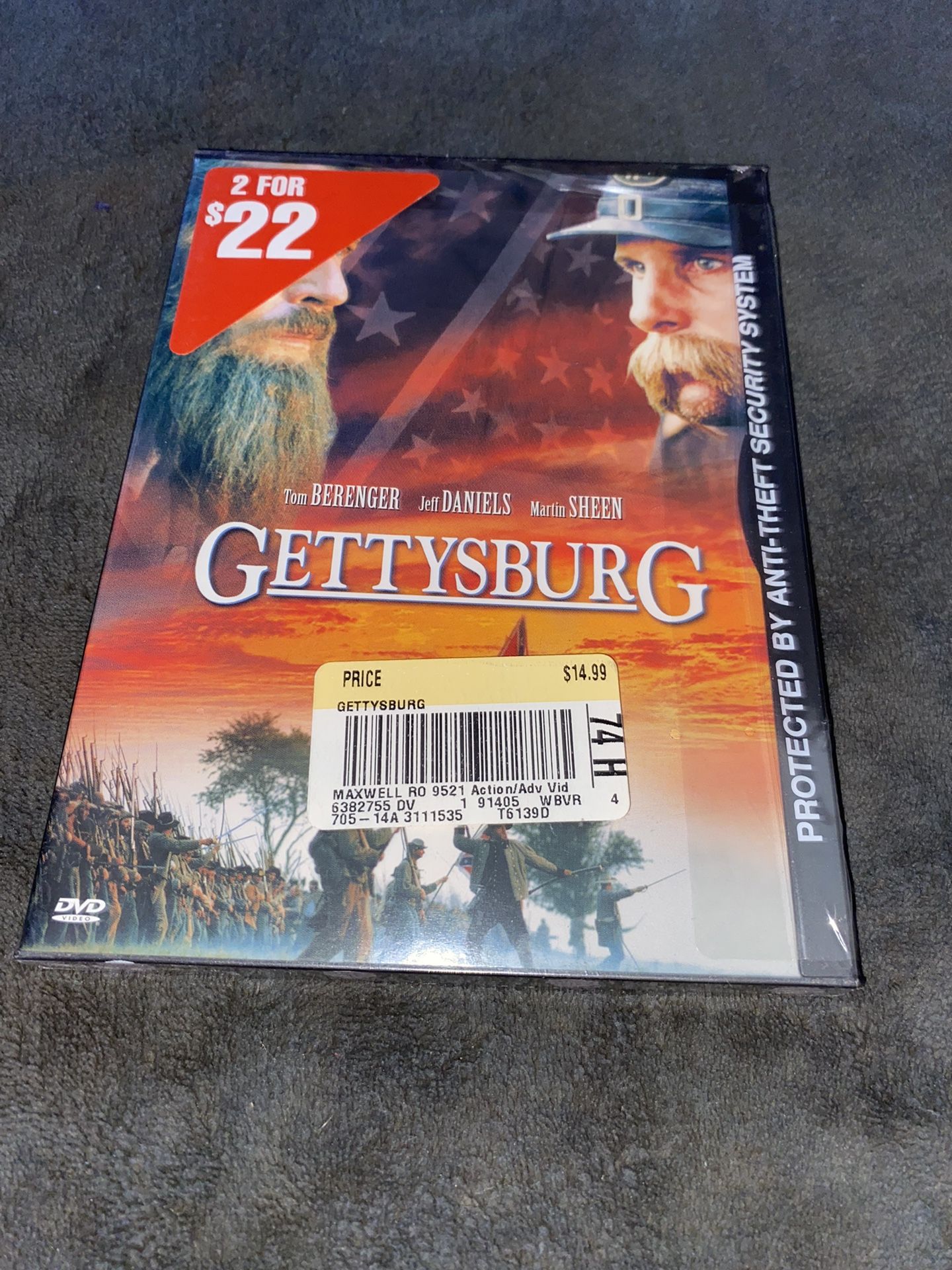 Gettysburg DVD . New.