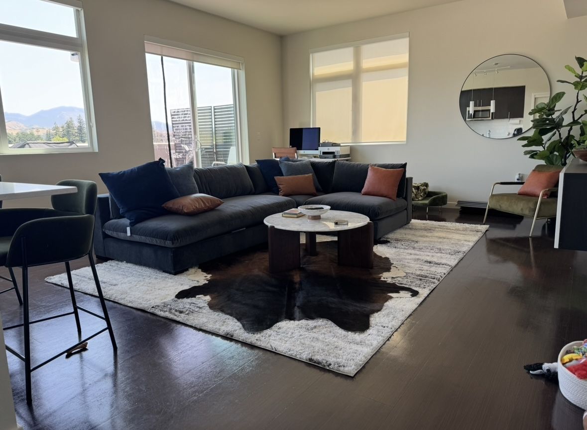 CB2 Deseo 3 Piece Sectional Couch - NEW