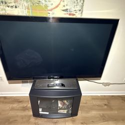Samsung Plasma 55” TV  w/ TV Stand