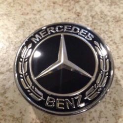 Mercedes Benz Flat Hood Emblem Black Star Delete AMG