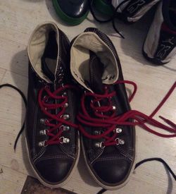 Leather converse