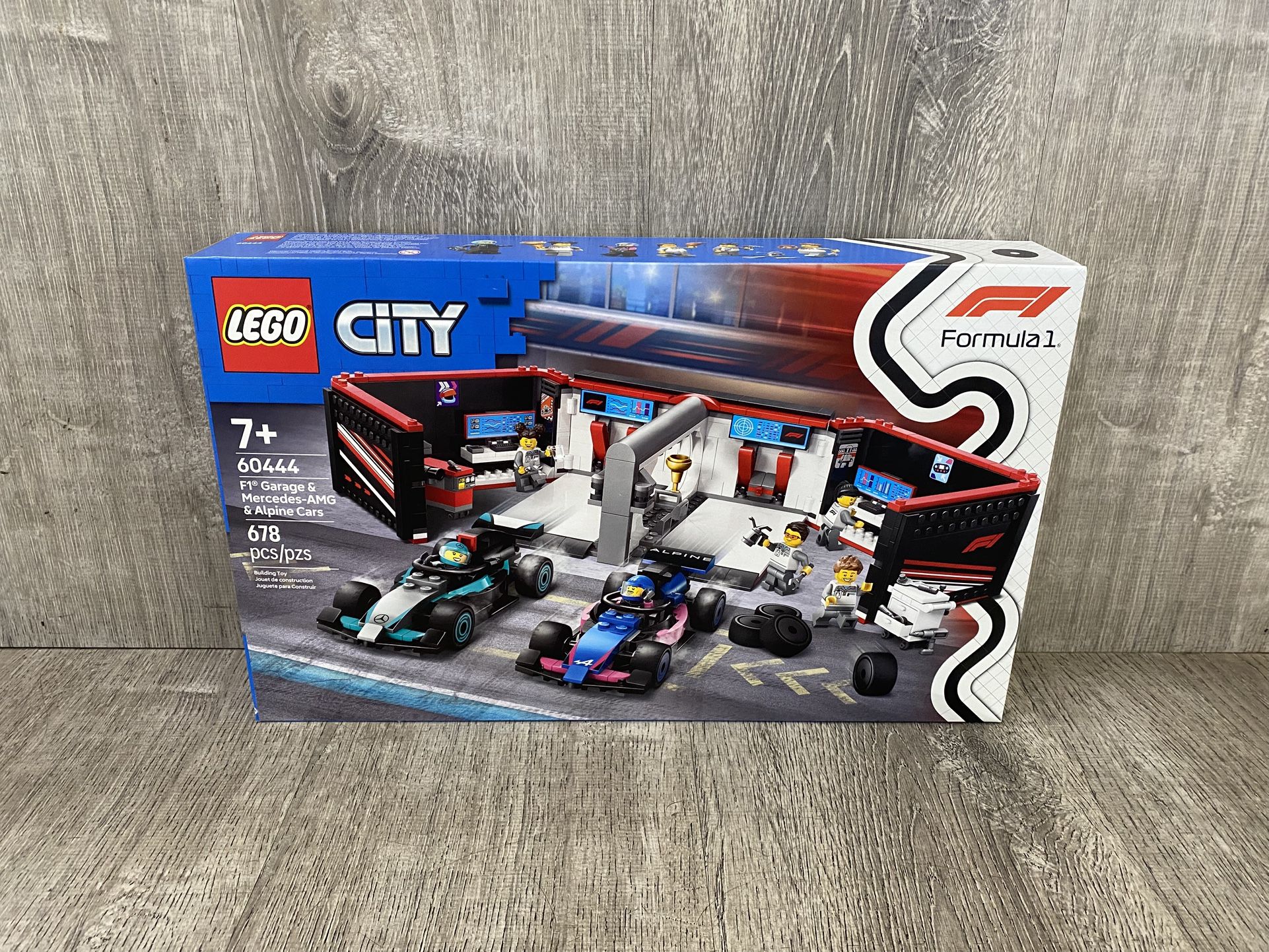 Lego City 60444 F1 Garage & Mercedes-AMG & Alpine Cars