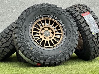 New 17” Basta RF3 Wheels Chevy Silverado GMC Sierra Rims 33" Tires 6x5.5 Toyota Tacoma 4Runner Yukon