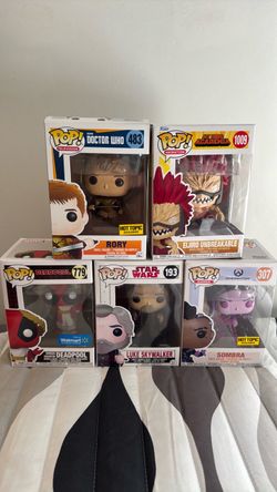 Funko Pop Lot of 5 – Doctor Who, MHA, Deadpool, Star Wars, Overwatch