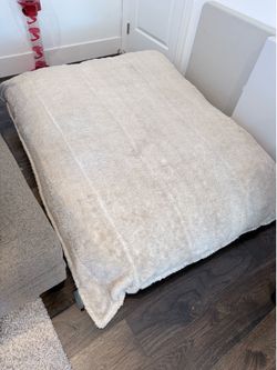 Lovesac SuperSac Bean Bag Chair – Cream Plush Cover – Excellent Condition