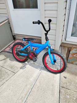 Huffy marvel spider-man 16" boys' Blue Red Black Bike two wheeler