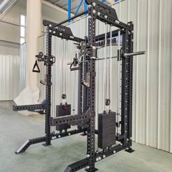 New Squat Rack Functional Trainer & Smith Machine Combo Rack |  400lb Weight Stacks | Attachments Included | FREE DELIVERY | FINANCING AVAILABLE | 