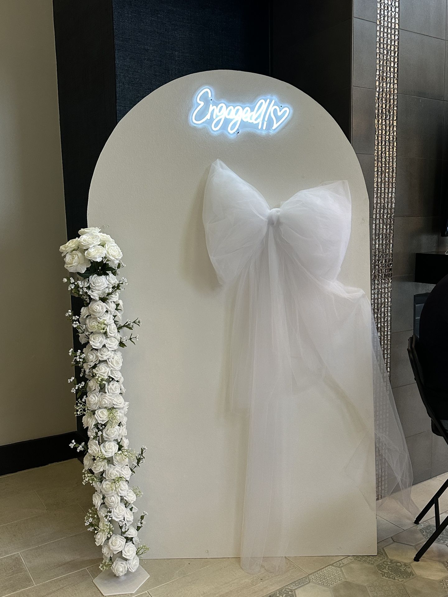 Party Arch And Flower Stand