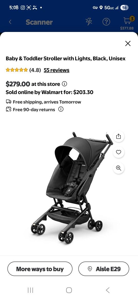 Munchkin Night Owl Stroller