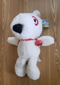 2023 Target Bullseye Dog Plush with Ladybug Backpack