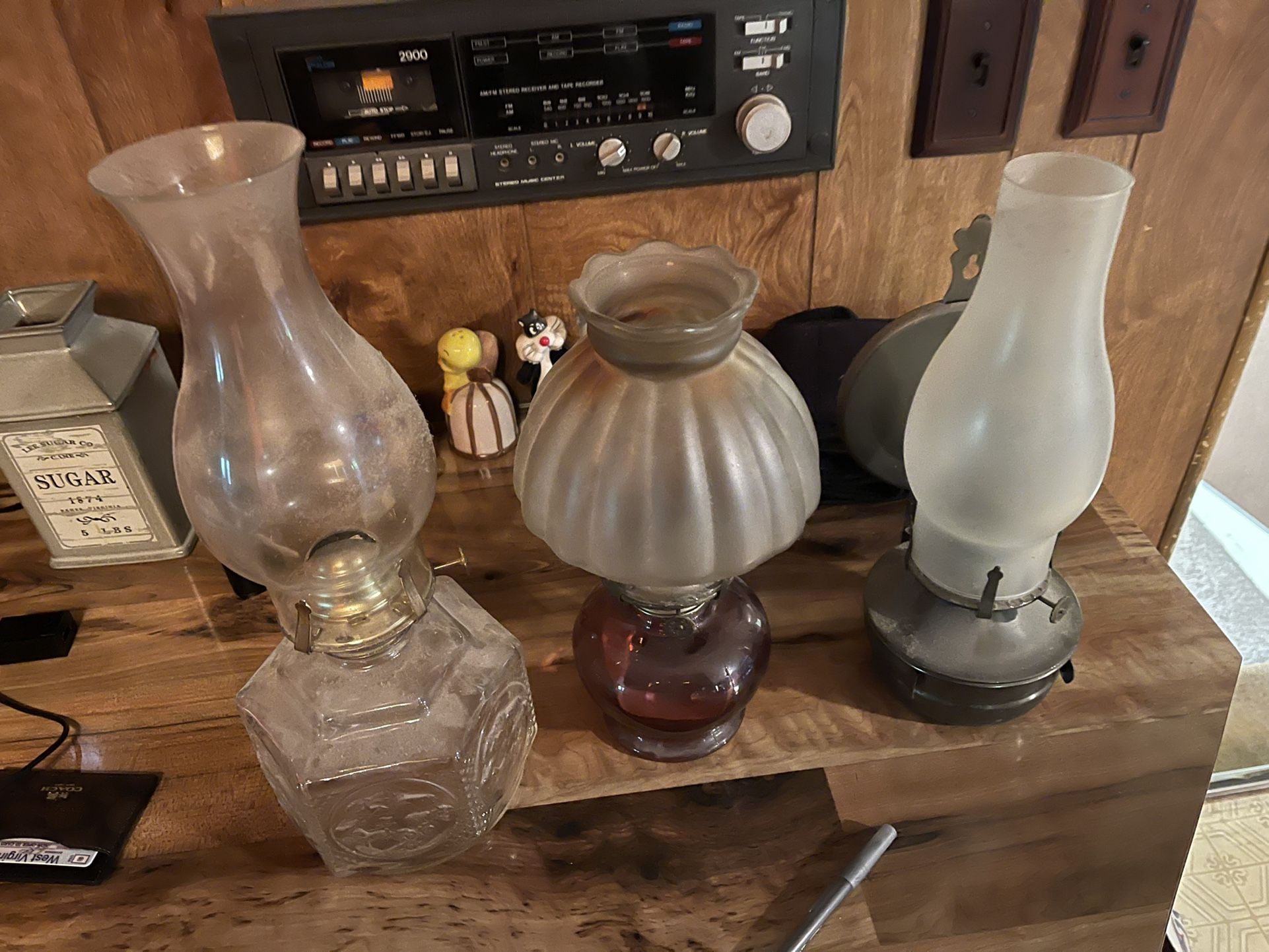 Glass Oil Lamps 