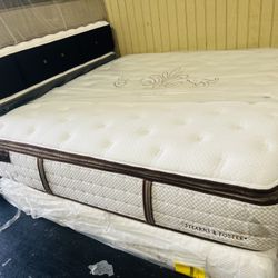 King Pillowtop Stearns&foster Mattress Set 