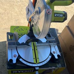 RYOBI 14 Amp Corded 10 in. Compound Miter Saw with LED Cutline Indicator