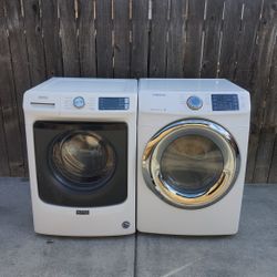 NICE SET WASHER AND ELECTRIC DRYER WORKING FANTASTIC 