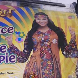 Girls Women Size Small Hippie Dress Halloween Costume