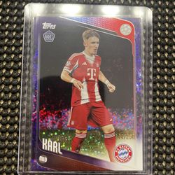 2025-26 Topps UEFA Club Competitions Lennart Karl Bayern Munich Rookie /250 #187